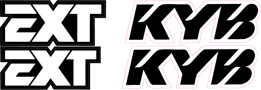 MX Vented Decals