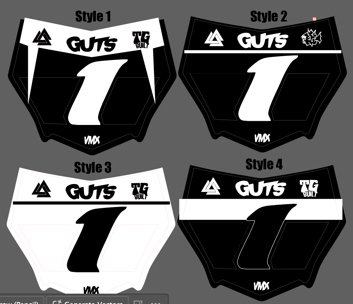 Titanium vented motocutz plates